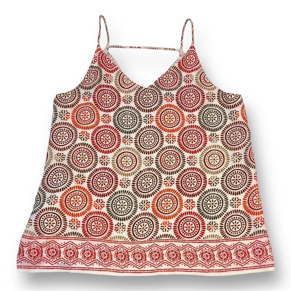 Loft floral veranda pattern Blouse tank Size Large